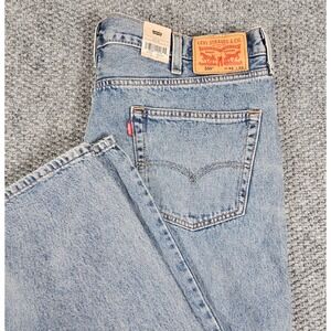 Levi's 550 Relaxed Fit Jeans Mens 42x32 Light Wash Distressed Denim NWT‎